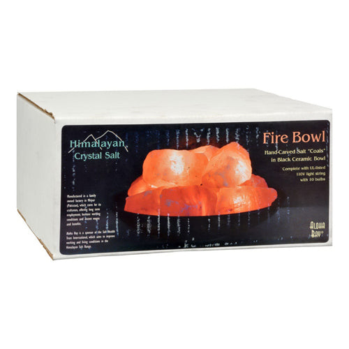 Himalayan Crystal Salt Fire Bowl 8 Inches With Stones By Aloha Bay, 1 ea