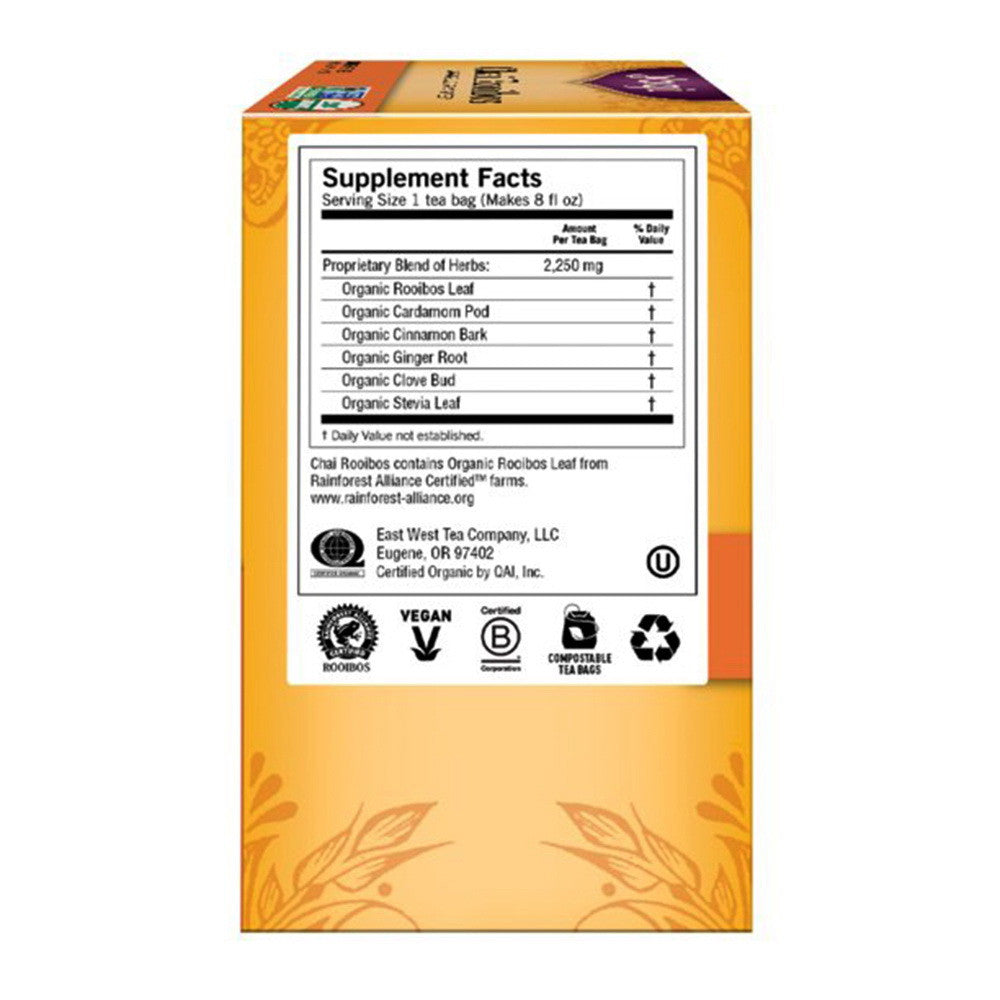 Yogi Chai Rooibos Herbal Supplement Tea Bags - 16 Ea