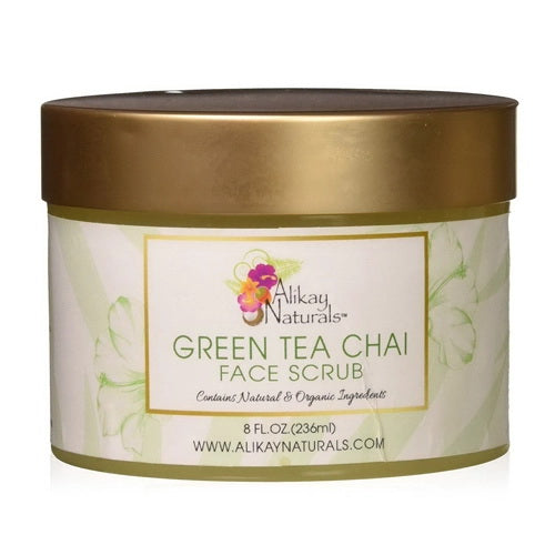 Alikay Naturals Green Tea Chai Face Scrub Contains Natural and Organic Ingredients 8Oz (236ml)