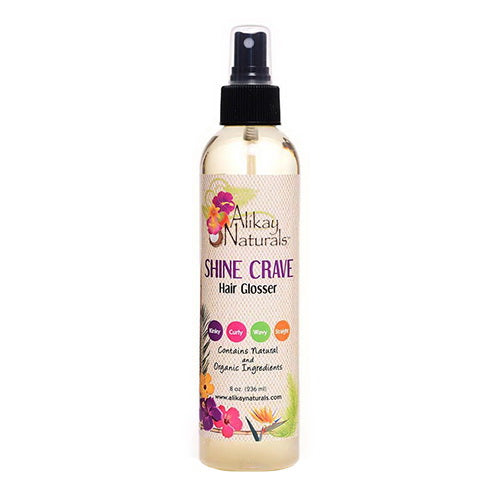 Alikay Naturals Shine Crave Hair Glosser Contains Natural and Organic Ingredients 8Oz (236ml)