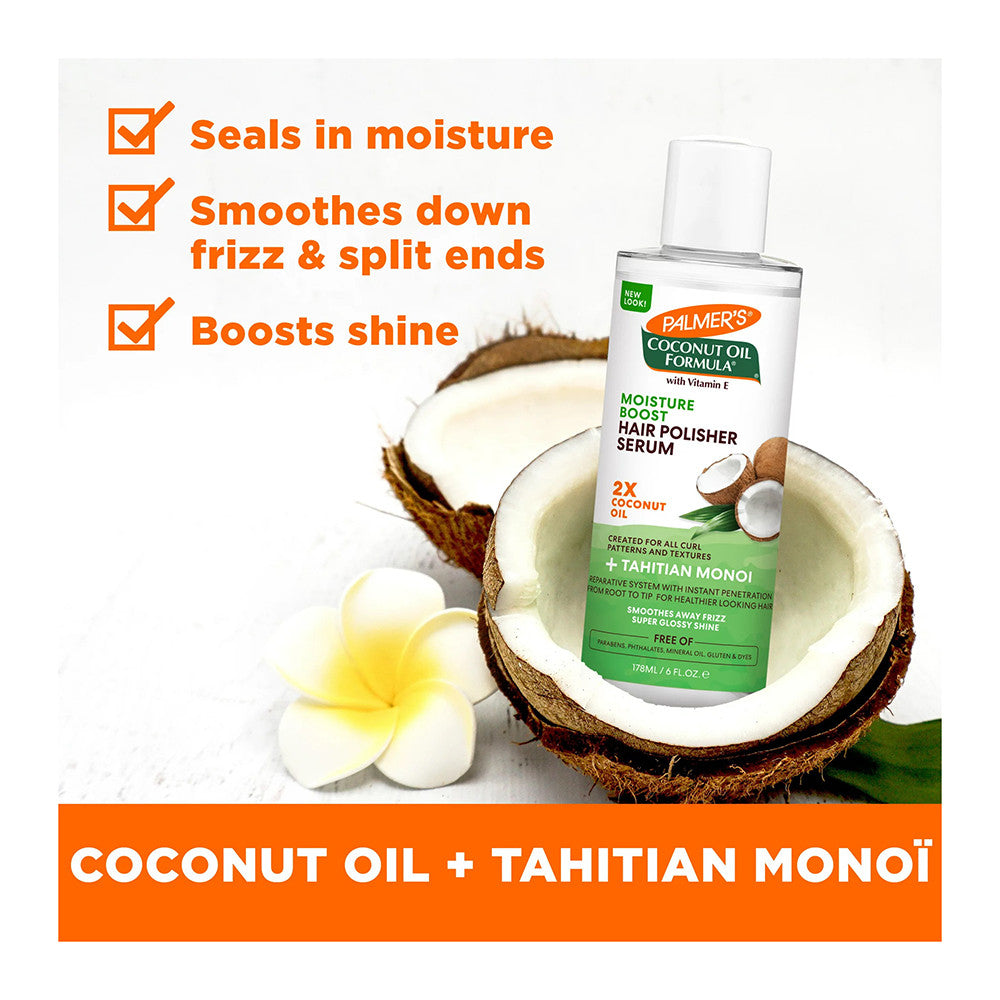Palmers Coconut Oil Formula Moisture Boost Hair Polisher Serum, 6 Oz