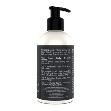 Uncle Jimmy Body Lotion Made with Black Seed Oil and Honey, 8 Oz