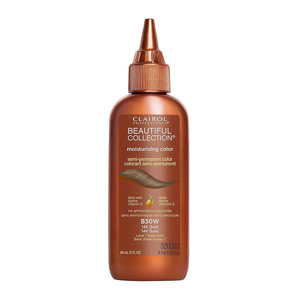 Clairol Beautiful Collection B30W 14K Gold Semi-permanent Hair Color, 3 Oz