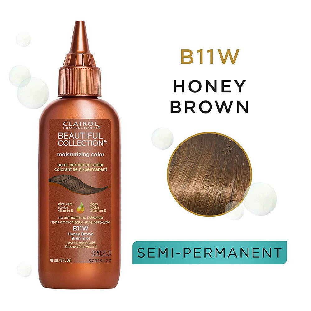 Clairol Beautiful B11W Honey Brown Semi-Permanent Hair Color, 3 Oz