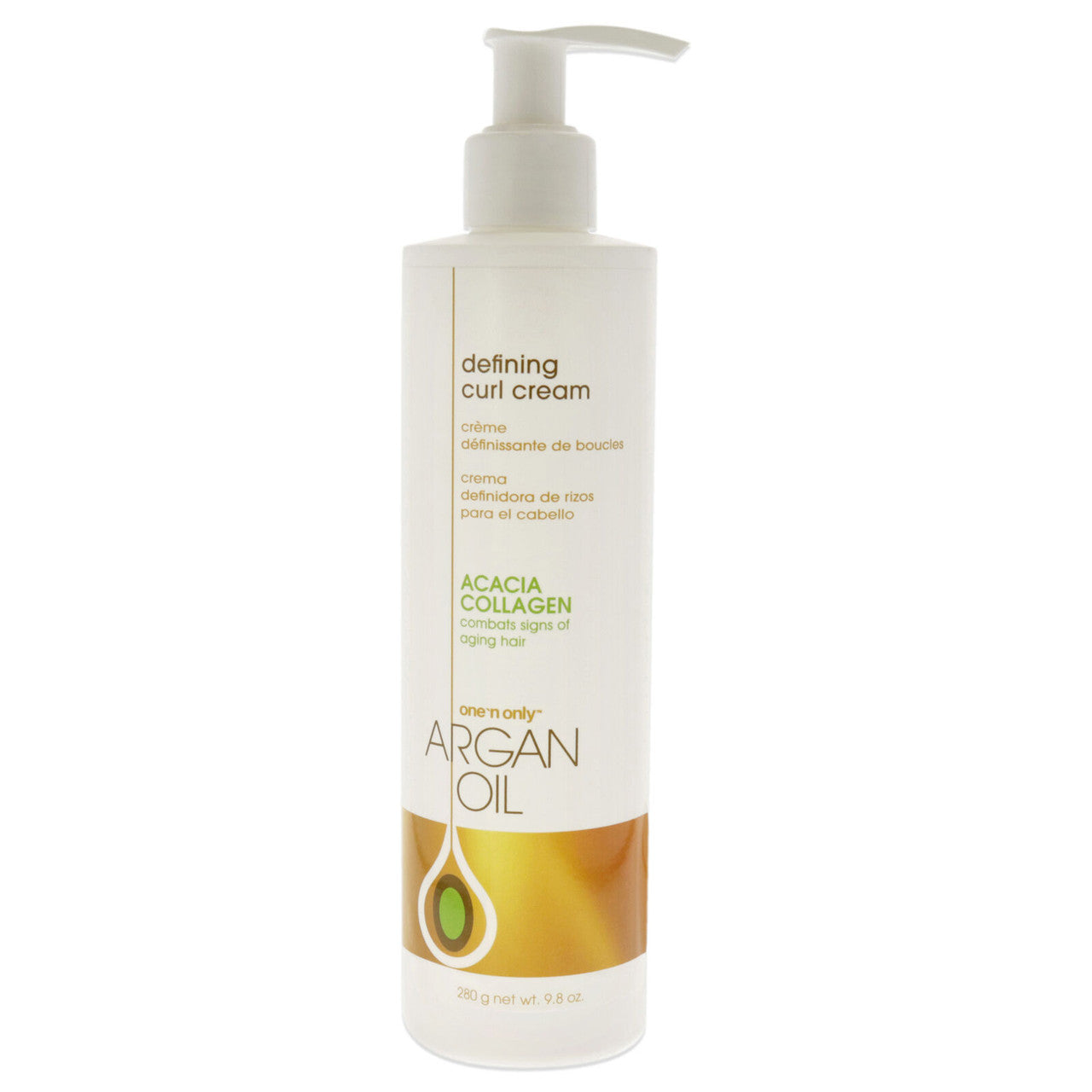 One N Only Argan Oil Defining Curl Cream, Leave-In Pump, 9.8oz