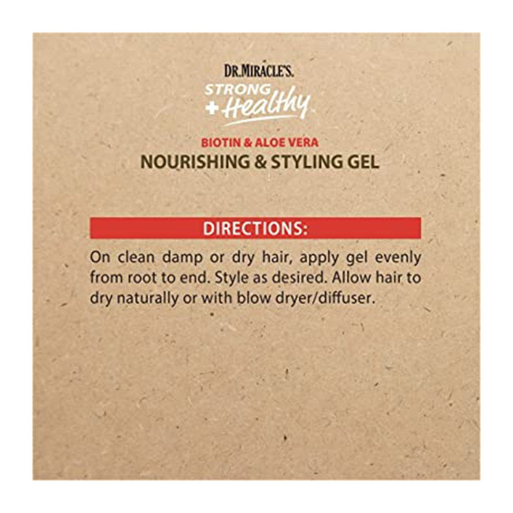 Dr. Miracle's Strong and Healthy Nourishing and Styling Gel, 12 Oz