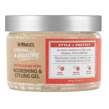 Dr. Miracle's Strong and Healthy Nourishing and Styling Gel, 12 Oz