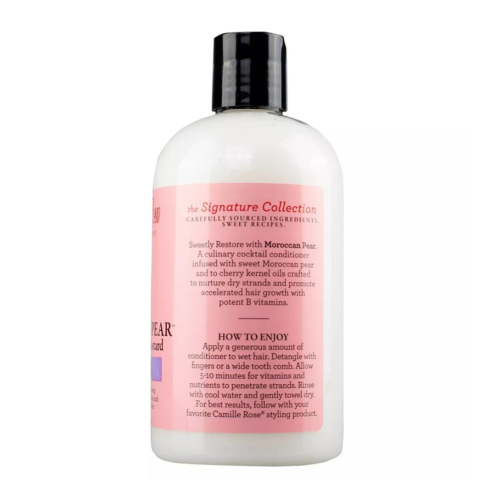 Camille Rose Naturals Moroccan Pear Conditioning Custard Moroccan Pear And Cherry Kernal Oil, 12 oz