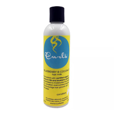 Curls Blueberry and Coconut Hair Milk, Condition, 8 Oz