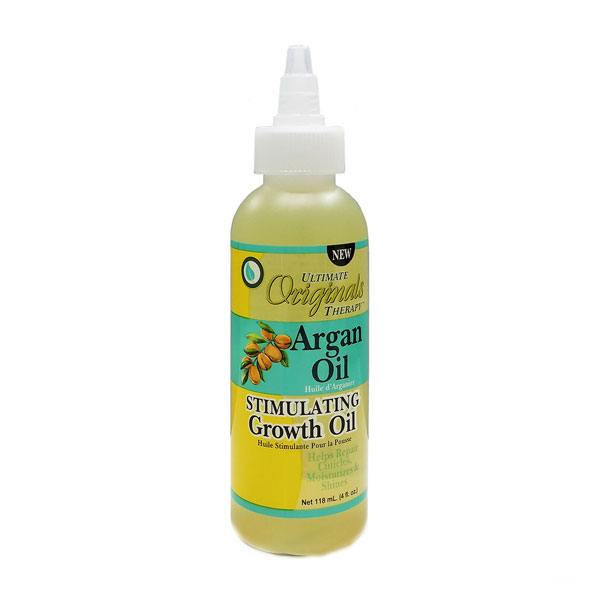 Africas Best Ultimate Originals Argan Stimulating Growth Oil for Hair Scalp and Nail Conditioning and Shine 4Oz (118ml)
