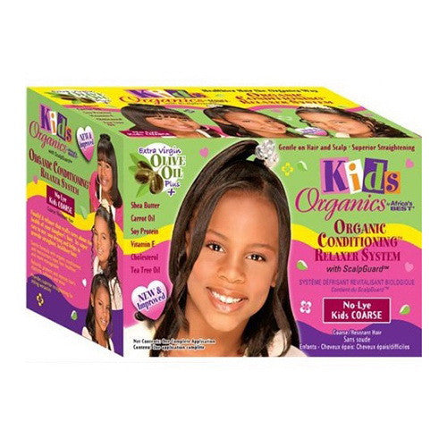 Africas Best Kids Origanic Conditioning Relaxer System with Scalpguard, No Lye Kit, 1 Ea