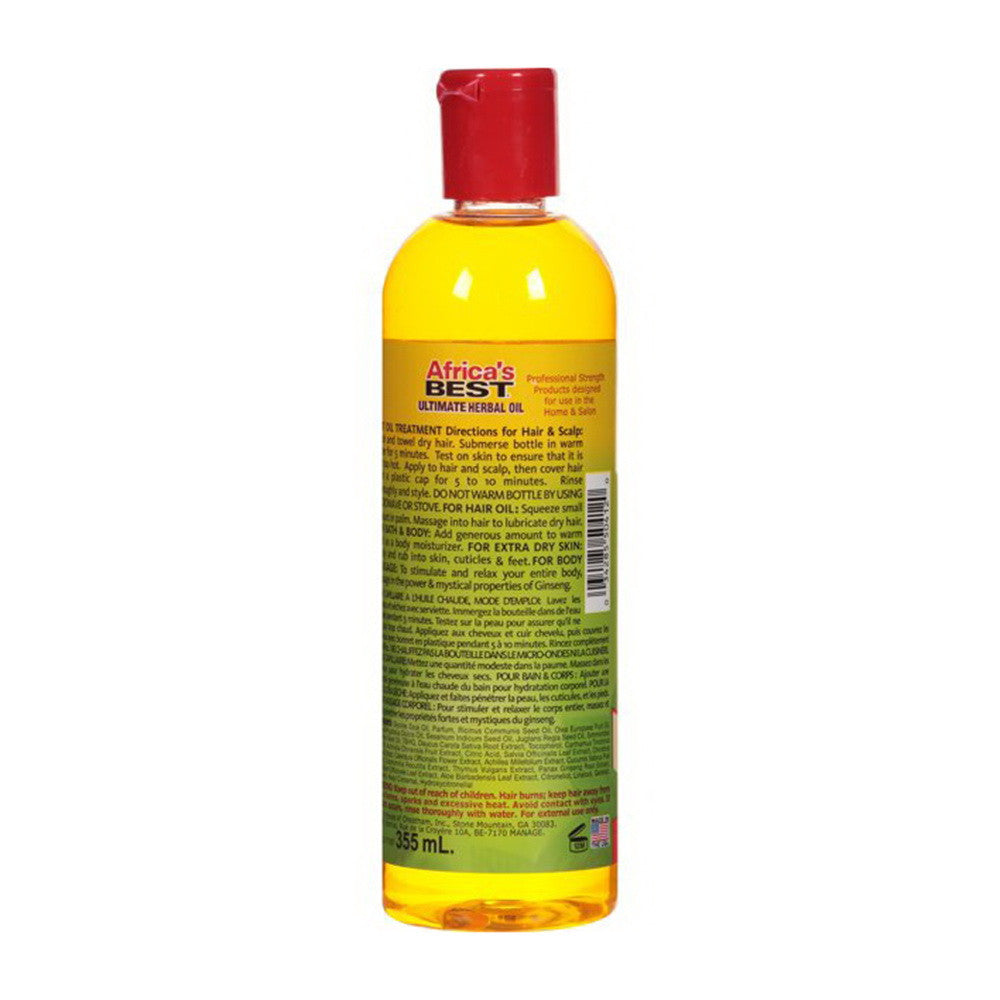 Africas Best Ultimate Herbal Oil with Ginseng, 12 Oz