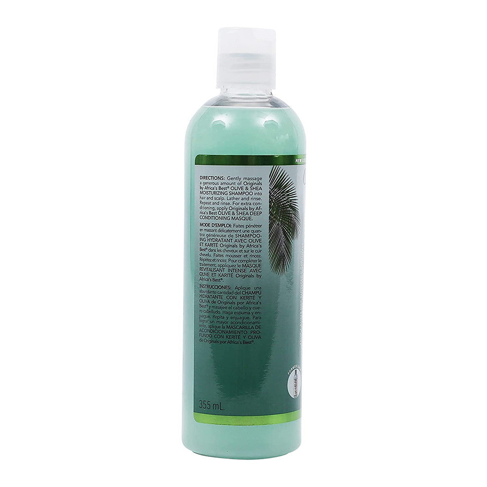 Africas Best Organics Olive Oil Hair Shampoo for All Types of Hair, 12 Oz