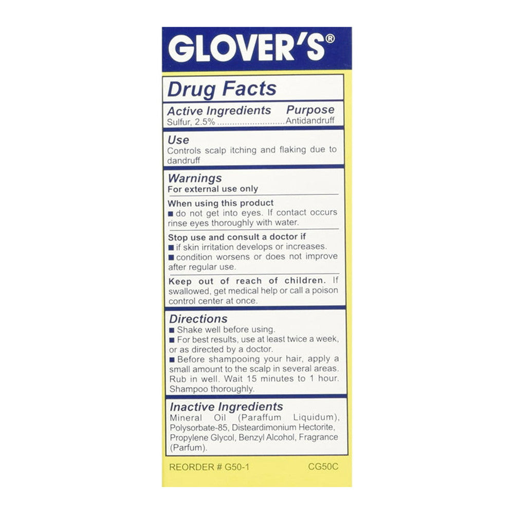 Glovers Dandruff Control Medicine Floral Fragrance, 2.75 Oz