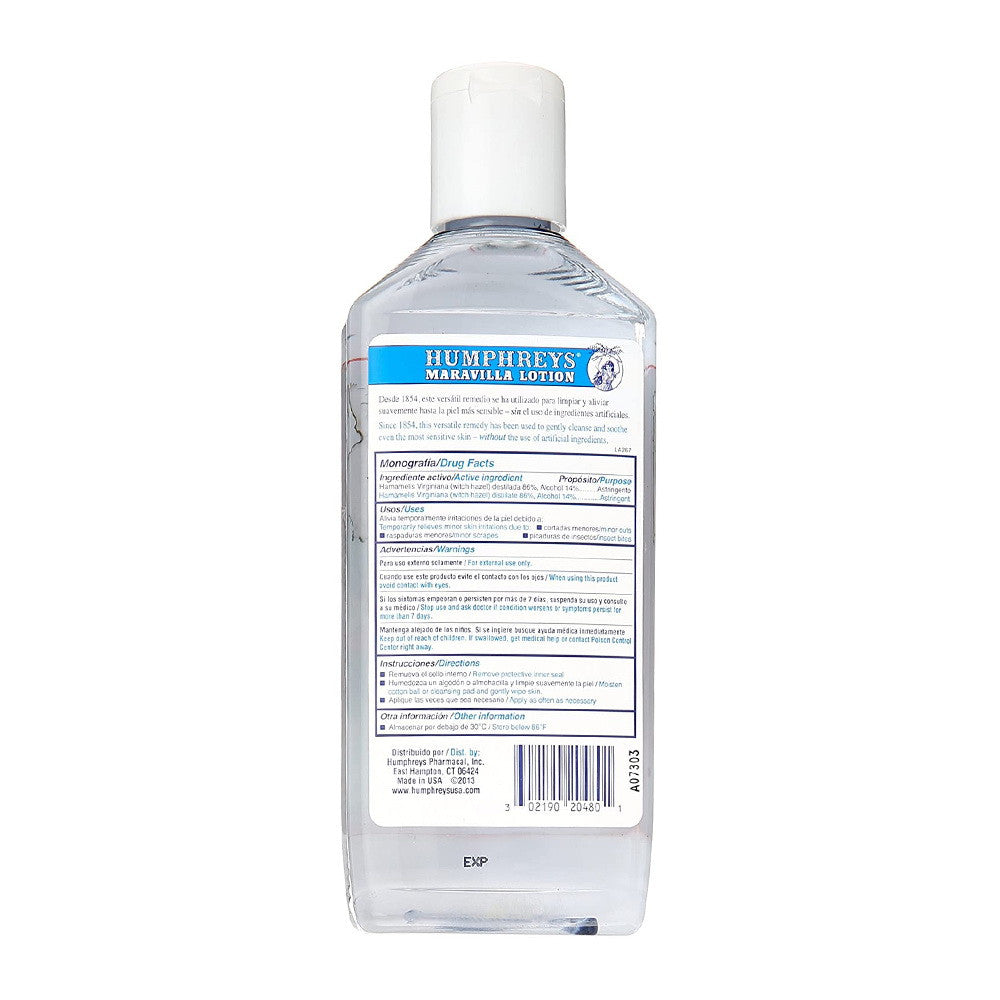 Humphreys Witch Hazel Maravilla Lotion, 8 Oz