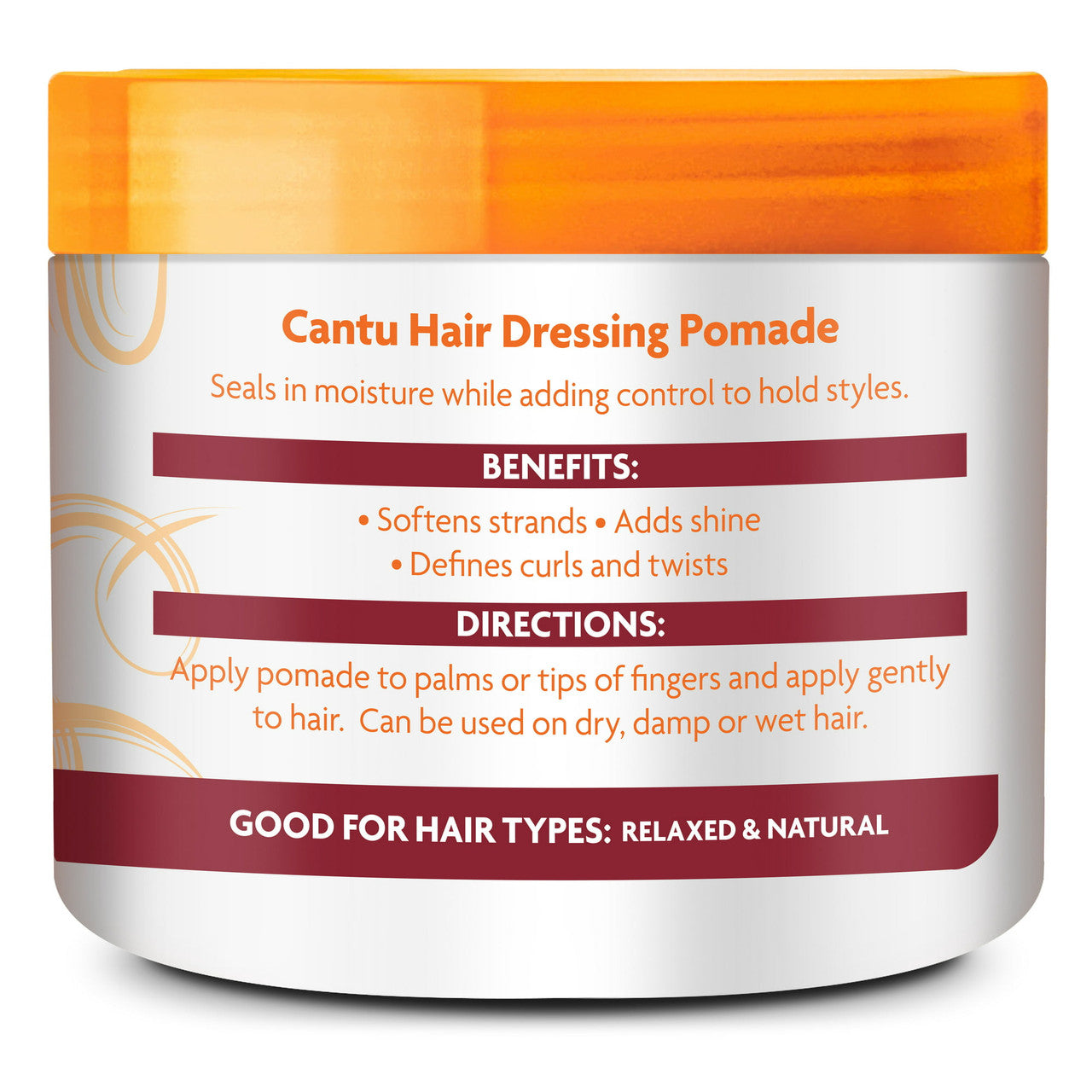 Cantu Shea Butter Hair Dressing Pomade Moisturizing Formula For All Hair Types, 4 oz