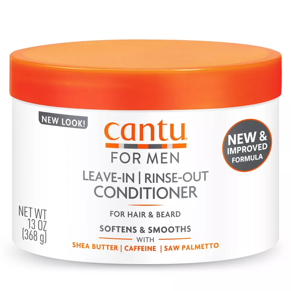 Cantu Shea Butter Mens Leave In Hair Conditioner, Intense Moisture, 13 Oz