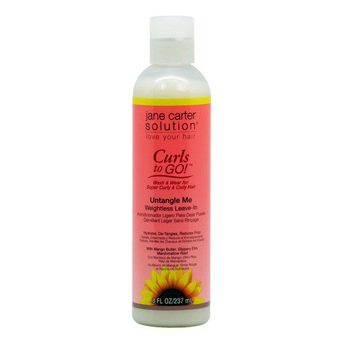 Jane Carter Curls to Go Untangle Meeightless Leave-In, 8 oz