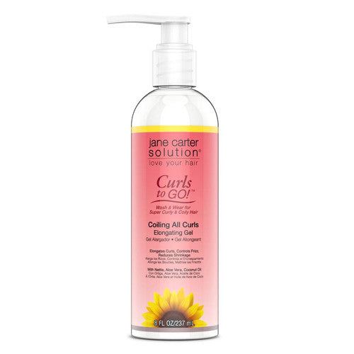 Jane Cosmetics Carter Curls To Go Coiling All Curls Elongating Gel, 8 oz