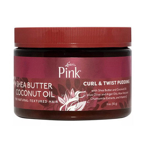 Lusters Pink Shea Butter Coconut Oil, Curl and Twist Hair Pudding, 11 Oz