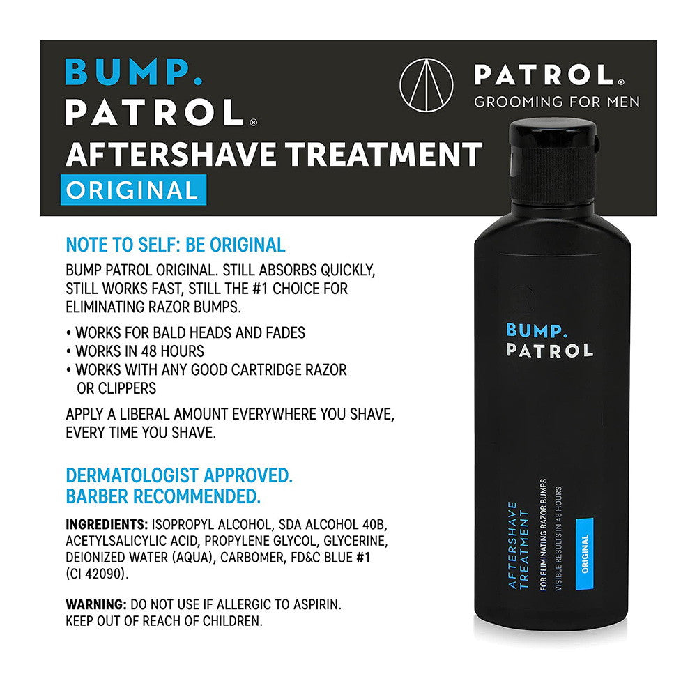 Bump Patrol Original Formula After Shave Razor Bump Treatment, 4 oz