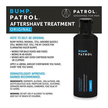 Bump Patrol Original Formula After Shave Razor Bump Treatment, 4 oz