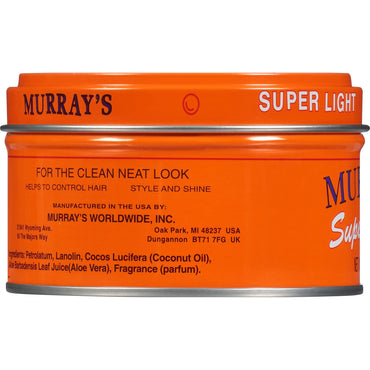 Murrays Super Light Hair Dressing Pomade, 3 Oz