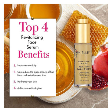 Mielle Organics Pomegranate & Honey Revitalizing Face Serum, 1 Oz