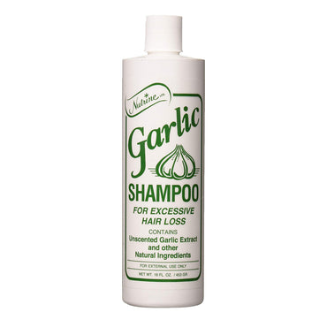 Nutrine Unscented Garlic Hair Shampoo for Excessive Hair Loss, 16 Oz