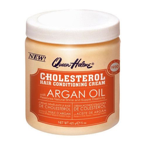 Queen Helene Cholesterol with Argan Oil Hair Conditioning Cream, 15 Oz
