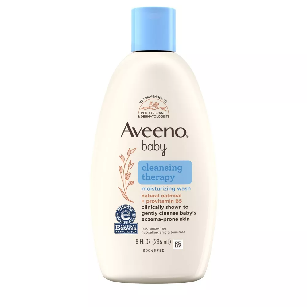 Aveeno Baby Cleansing Therapy Moisturizing Wash, 8 Oz