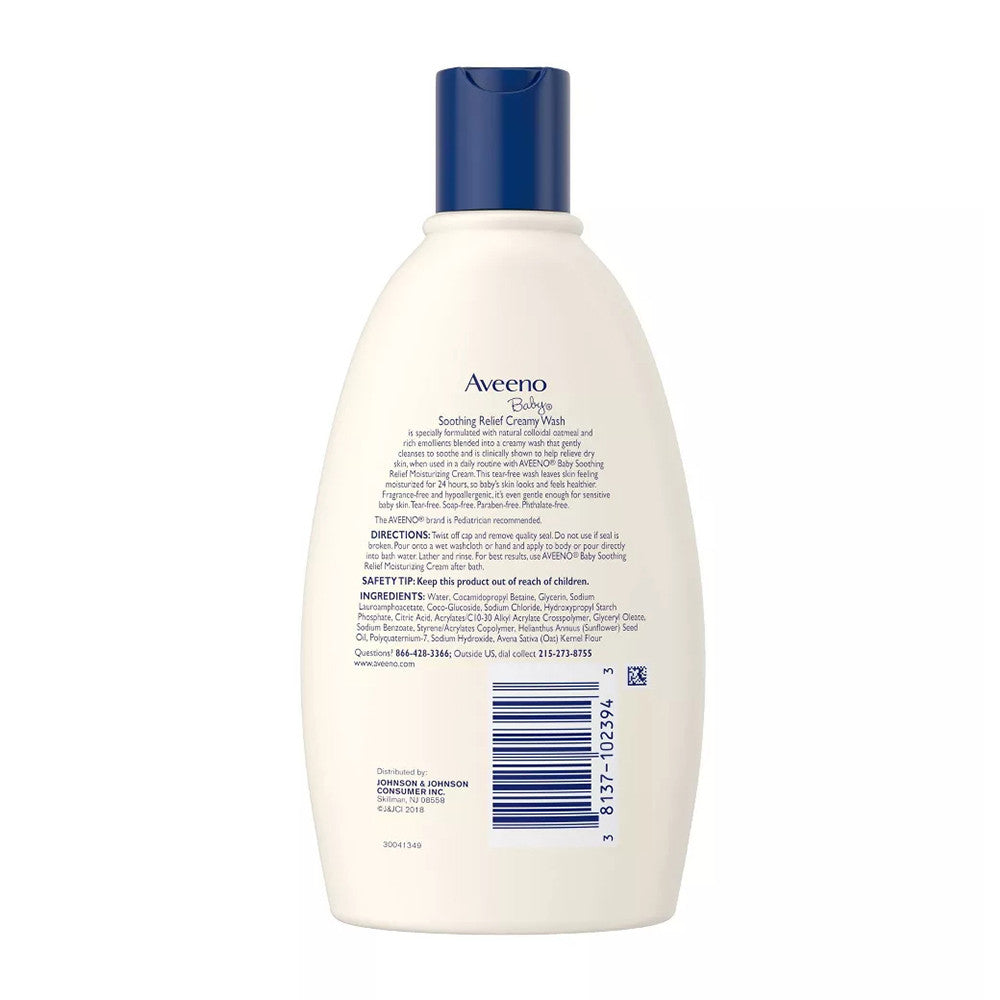 Aveeno Baby Soothing Relief Creamy Wash, 12 Oz