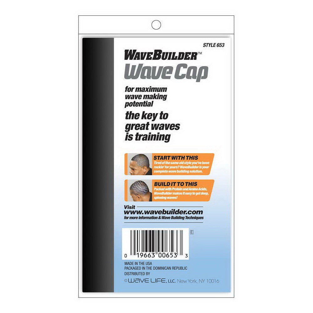 WaveBuilder Wave Cap, Black, 2 Ea