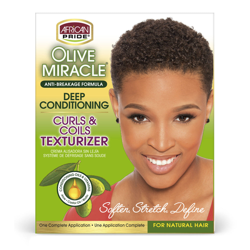 African Pride Olive Miracle Curls And Coils Texturizer, 1 Ea