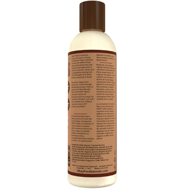Okay Black Jamaican Castor Oil Leave-In Hair Conditioner, 8 Oz