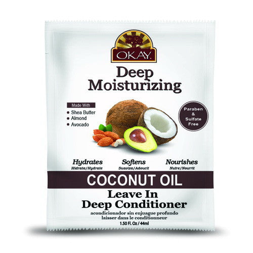 Okay Coconut Oil Deep Moisturizing Leave In Conditioner For Hair, 12 Oz
