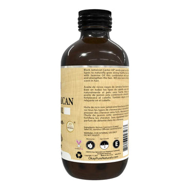 Okay Black Jamaican Castor Oil Original Dark, Jasmine, 4 Oz