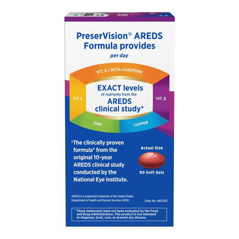 PreserVision Eye Vitamin With Lutein Softgels 90 Ea