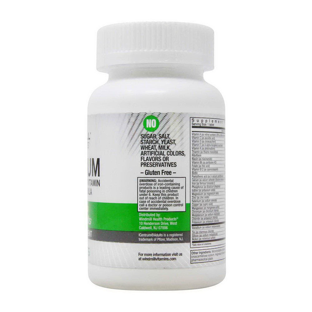Windmill Comparables Milltrium High Potency Multivitamin And Mineral Formula Tablets, 100 Ea