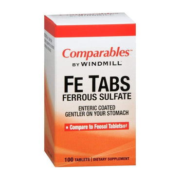 Windmill Ferrous Sulphate Iron Supplement Therapy Tablets - 300 Ea