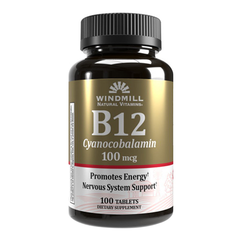 Windmill Vitamin B-12 100 Mcg Tablets, 100 Ea