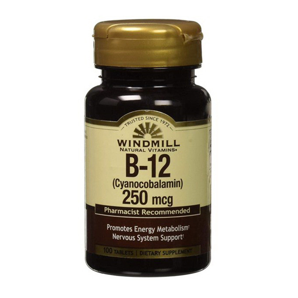 Windmill Vitamin B-12 250 Mcg Tablets - 100 Ea