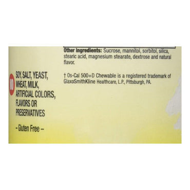 Calcium 500 Mg Chewable Tablets By Windmill - 60 Ea