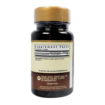 Windmill Vitamin D3 2000 IU Softgels 100 Ea