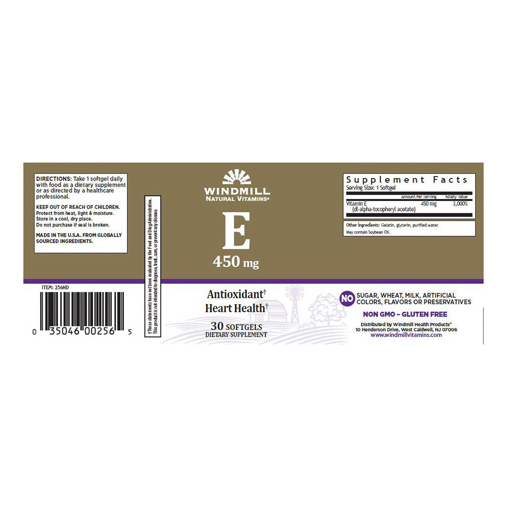 Windmill Vitamin E 1000 Iu Synthetic Softgels - 30 Ea