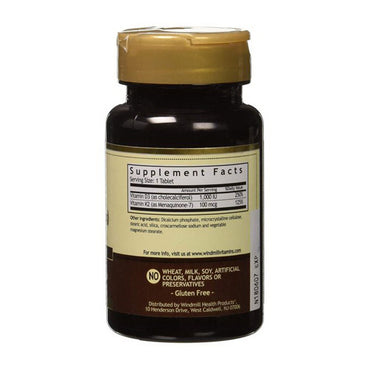 Windmill Natural Vitamins Vitamin K Tablets, 60 Ea