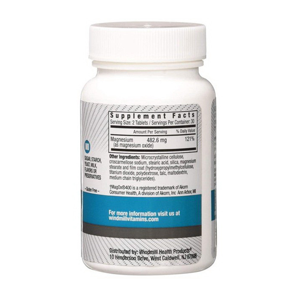 Windmill Magnesium Oxide 400 Mg Tablets, 60 Ea