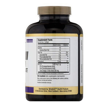 Windmill Omega 3 Fish Oil 1000 Mg Softgels - 90 Ea