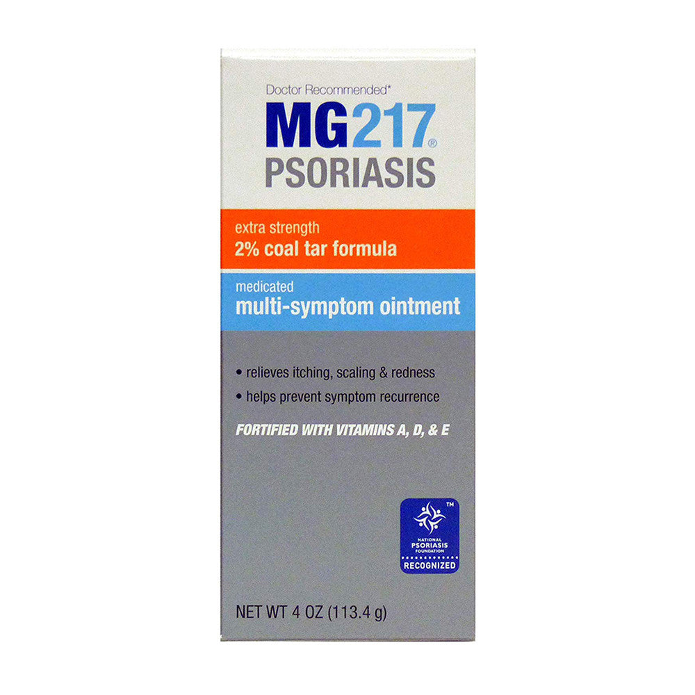 MG217 Psoriasis Extra Strength 2% Coal Tar Medicated Multi Symptom Ointment, 4 Oz
