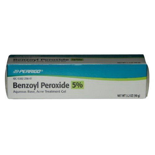 Perrigo Benzoyl Peroxide 5% Acne Treatment Gel Tube - 3.2 Oz